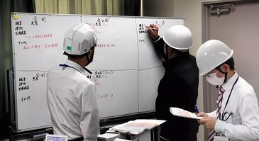 法人全体の災害対策本部の様子